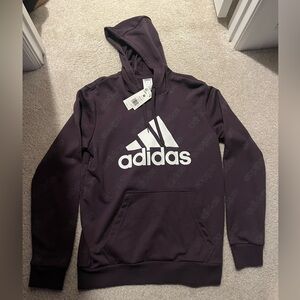 Adidas Men's Dark Purple Hoodie NEW W/TAG